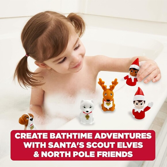 The Elf On The Shelf 5 Finger Bath Puppets Puppies Reindeer Elf Pets NEW - Picture 6 of 11